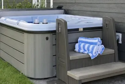Hot tub, s'mores, repeat.