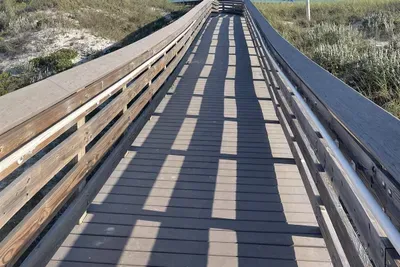 Easy flat beach access with full ramp (no stairs)