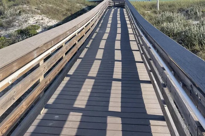 Easy flat beach access with full ramp (no stairs)