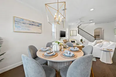 Open dining room