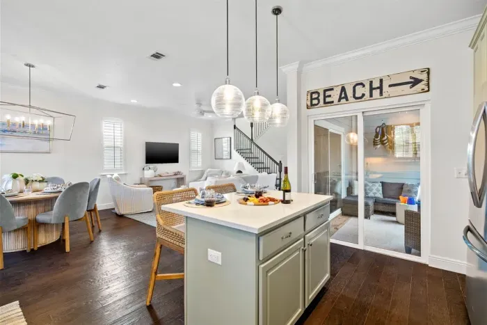 Open kitchen living space