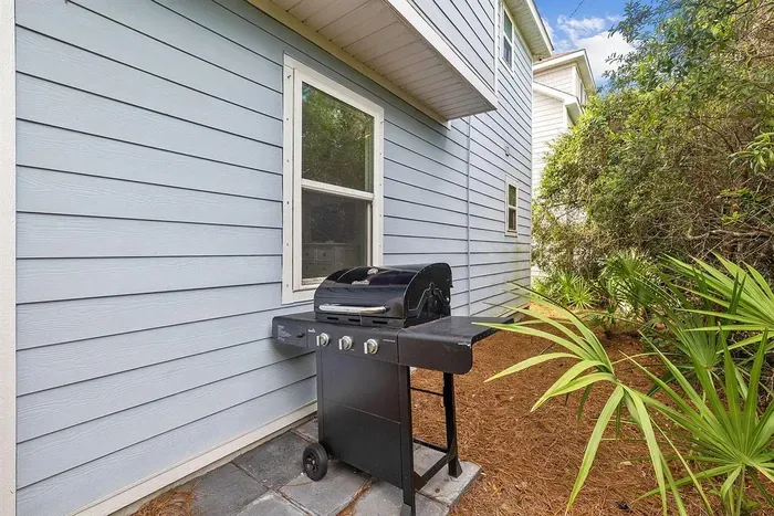 Propane grill for guest use