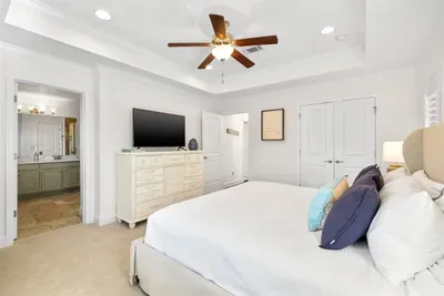 Primary bedroom king bed