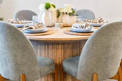 Open dining room