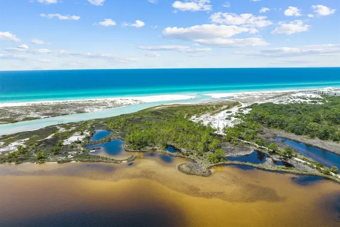 Inlet Beach and Lake Powell outflow