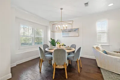 Open dining room
