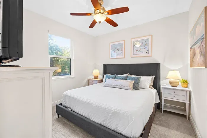 First floor primary bedroom with king bedroom