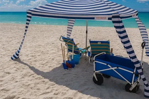Beach gear provided, chairs, wagon, toys, SUP, Cool Cabana