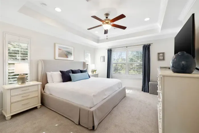 Luxurious primary bedroom