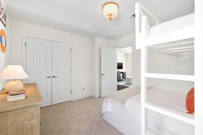 Custom bunk room queen and twin bed