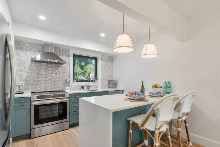 Gorgeous Kitchen with waterfall counter