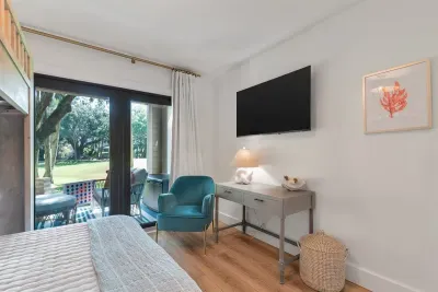 Bunk Room Desk and Smart TV