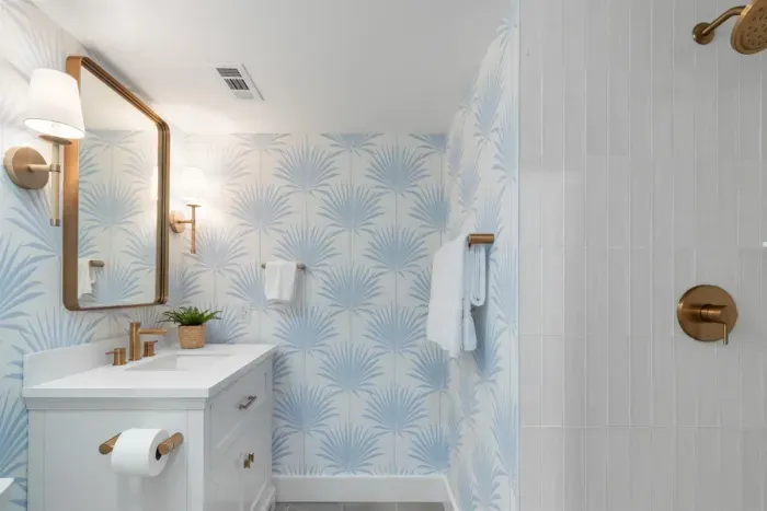 Hall bathroom with shower