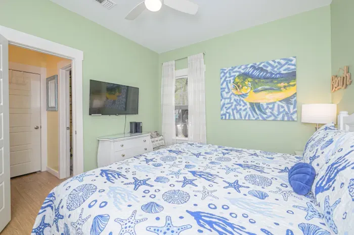 Stream TV in the comfort of your bed and behind doors after a long day of play in Rockport