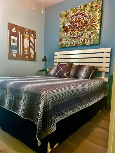 Queen bedroom—different bedding