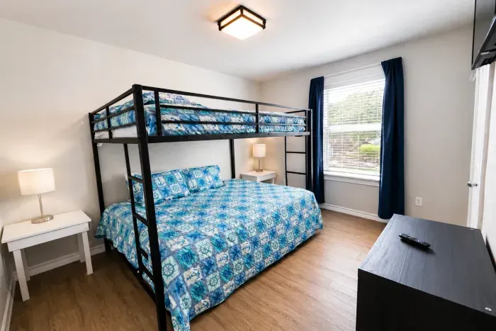 Twin over Queen Bunk Upstairs Bedroom