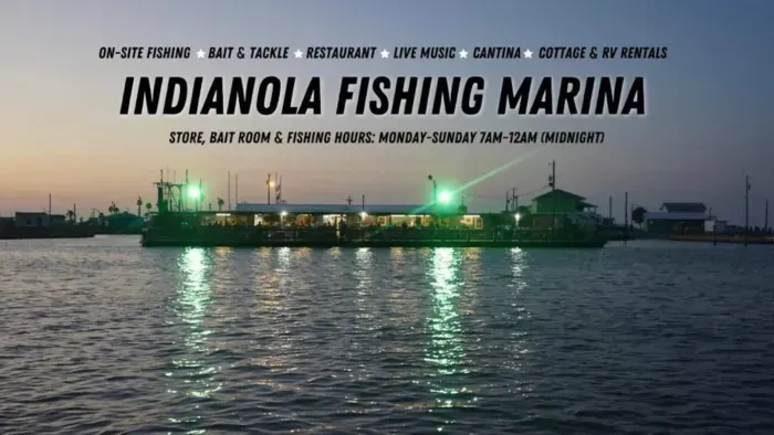 Indianola Fishing Maring.  Live music in the summer with bar and cafe.  $5.00 launch, fish from their fantastic pier.