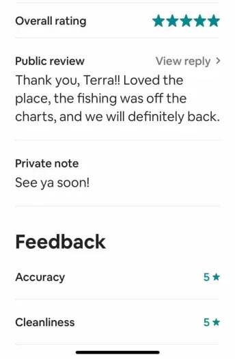 Our first review couldn't have been better!