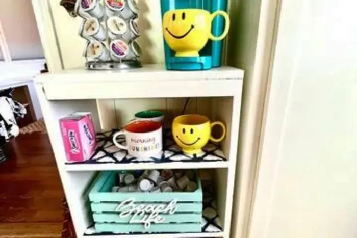 Keurig coffee station but we also have a regular coffee maker and french press