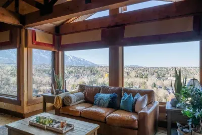 Enjoy the comfort of the living room while enjoying the views