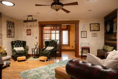 Lounge room is adjacent to the front office.