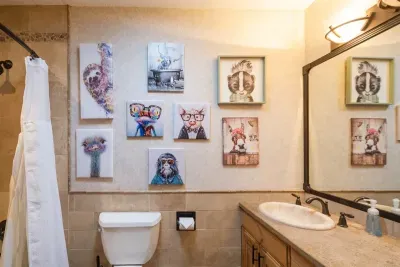 Upper Level hallway bathroom
