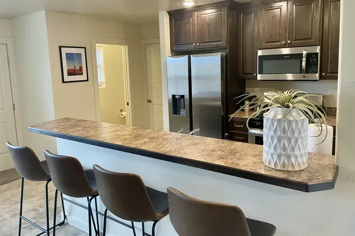 Fully Equipped Kitchen & Half Bathroom