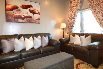 Large gathering space. Sofabed