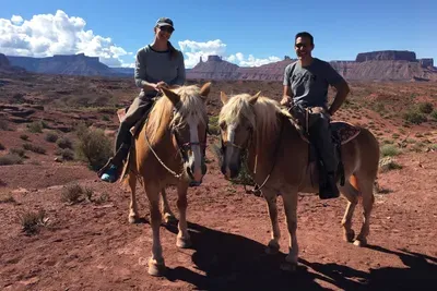 Horseback riding in Castle Valley