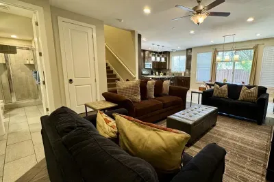 Comfortable Seating in the Living Room with Smart TV