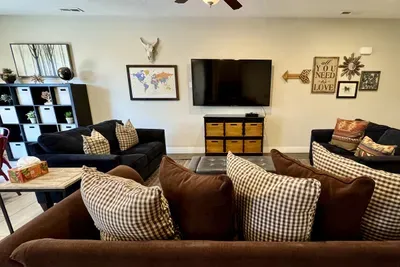 Comfortable Seating in the Living Room with Smart TV