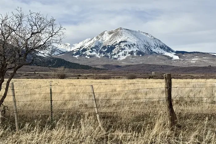 View of the La Sals from the House