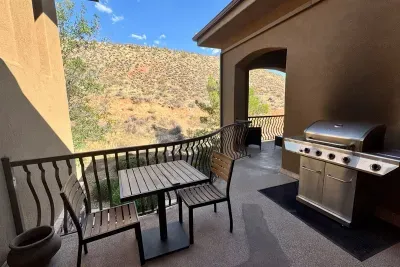 Private Patio Space with BBQ Grill