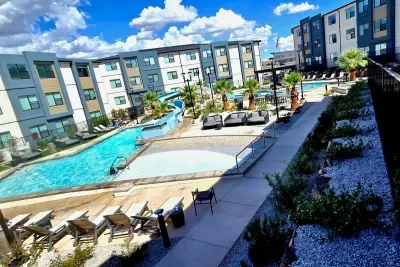 Lazy River & Water Slides at Coral Springs Resort