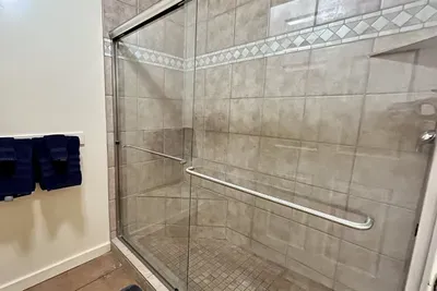 Walk-In Shower in the Master Bathroom