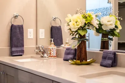 King Suite Bathroom with Double Sinks