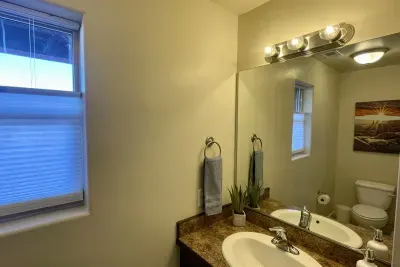 Bathroom on Lower Level Adjacent to the Kitchen