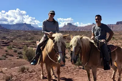 Horseback riding in Castle Valley