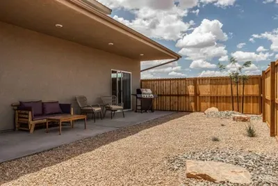 Outdoor Patio with Seating & Grill
