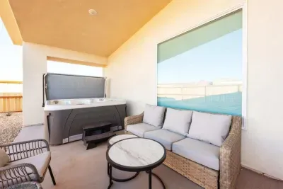 Outdoor Patio with Private Hot Tub