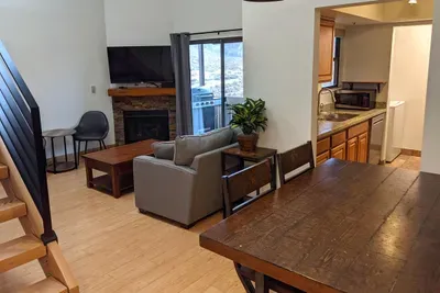 Living Area with balcony & BBQ grill