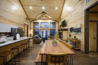 Large Living Room with Open Kitchen