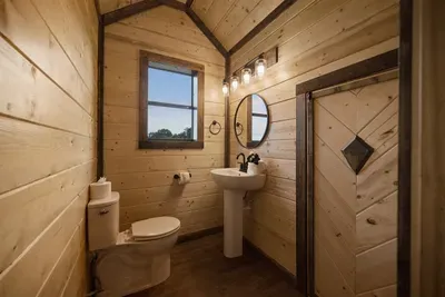 Half Bath Attached to Game Room