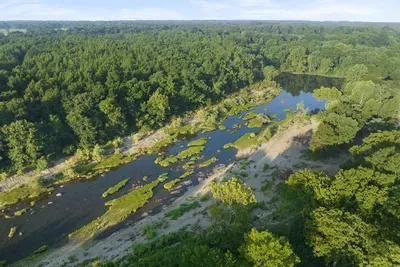 Glover River in the back