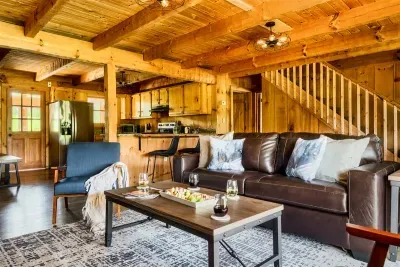 Cozy Living Room with open kitchen