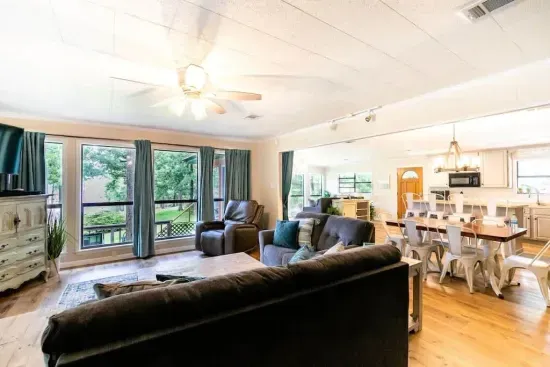 Den and Dining room View