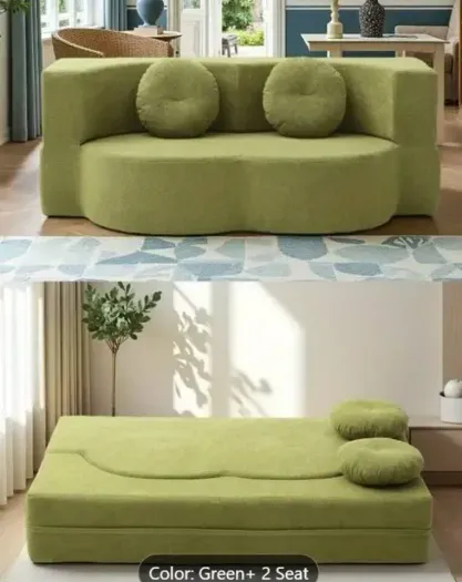 Sofa can be unfolded to a small double bed