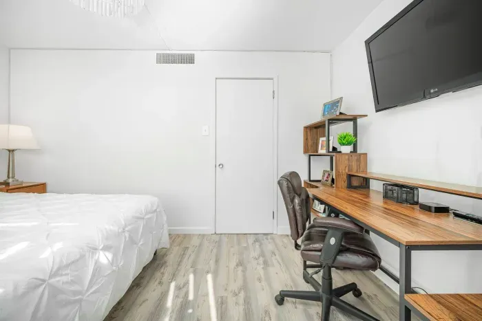 Working Area with a Wall TV