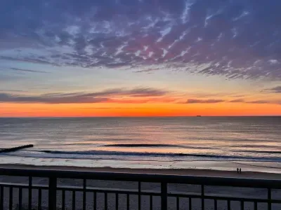 Sunrise view from the balcony