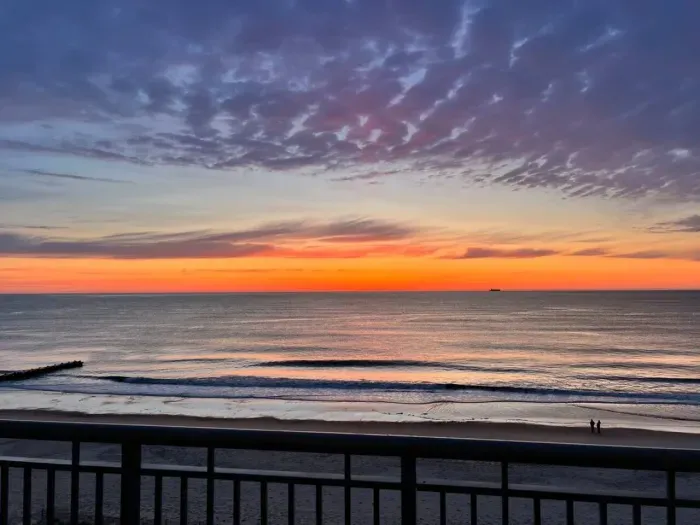 Sunrise view from the balcony 